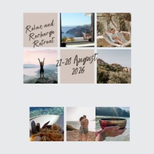 Relax and Recharge Retreat 21-28 August 2026